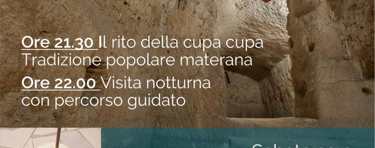 Sabato 2 Settembre – Il rito della cupa cupa e percorso guidato